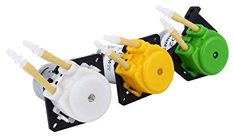 Petite pompe péristaltique de dosage pompe doseuse en plastique Mini tête de pompe de tuyau vert pour l'eau d'aquarium de laboratoire d'aquarium liquide