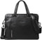 STILORD 'Lory' Aktentasche Damen Leder Vintage Business Laptoptasche 13,3 Zoll MacBooktasche als Handtasche Umhängetasche für Büro Office Echtleder, Farbe:schwarz