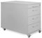 Büro Rollcontainer 80cm 3 Schubladen, 1 Materialauszug, abschließbar 65x43x80cm Lichtgrau