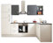 CORNER 280 Moderne Eckküche ohne Elektrogeräte in Weiß, Anthrazit - Geräumige Küchenzeile L-Form mit viel Stauraum - 280 x 211 x 175 cm (B/H/T)
