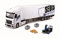 Bburago 18-31471 CAMION CON RIMORCHIO - MERCEDES BENZ ACTROS - CON RIMORCHIO SEDIS LOGISTICS - MULETTO, PALLET E ACCSSORI INCLUSI NELLA CONFEZIONE - SCALA 1:43 - COLORE BIANCO