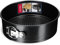 KADAX Moule à gâteau, diamètre : 21,5 à 30 cm, en tôle galvanisée et antiadhésive, rond, avec fond plat, anti-fuite, diamètre : 24 cm, noir