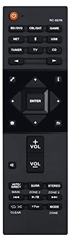 RC-957R Mando a Distancia de Repuesto -VINABTY RC957R Reemplace Control Remoto para Pioneer VSXLX303 VSX-LX303 VSXLX503 VSX-LX503 VSX-832 VSX-LX102 VSX-LX103 VSX-LX302 VSX-932 VSX-933 RemoteController