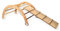 Montessori Kletterbogen | Kletterbogen mit Kissen & Rampe | Bogenwippe aus Holz für Kinder | Groß Kletterbogen mit Kissen und Leiter Rampe oder Felswand Rampe (Bogen mit Leiter Rampe)