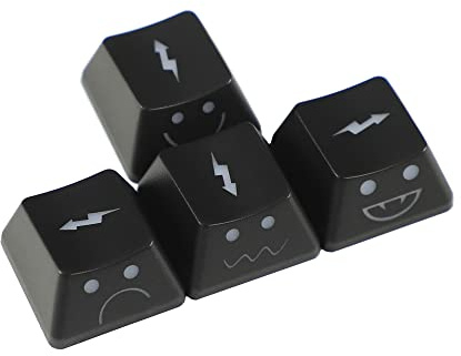 Mechkeeb Touches de rechange WASD de 1,6 mm d'épaisseur, profil OEM pour clavier de jeu mécanique MX
