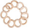Holzring, Ø 40mm Holzringe Schmuck, 20stk Unvollendete glatten Holz Hoop, Gardinenringe für Gardinen