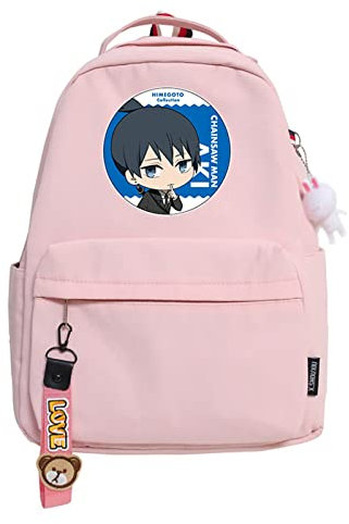 flowereyes Chainsaw Man School Backpack Anime Short Trip Sports Bag Pochita Denji Backpack Power Makima Aki Himeno Kobeni Bookpack Cute Backpack