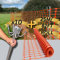Smith & Barker GALVANISED 10 x Premium Long Life Fencing Pins with 25m Temporary Barrier Fence Mesh 130gsm for Outdoor Garden Plastic Netting Mesh Shepherds Crook Fence Stakes Posts Metal