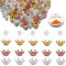 190 Stück Mini Krone Deko Messing King Crown Charms Perlen Krone Metall Spacer Perlen Kleine Goldene Krone Tischdeko Kronen-perlen Für Diy Basteln Schmuck Machen Basteln Verzieren Hochzeit Tischdeko