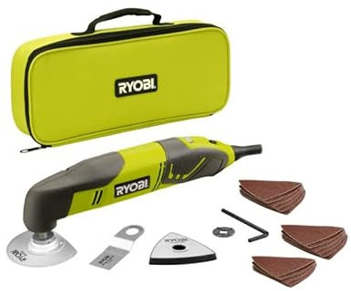 Pack RYOBI Outil multifonctions RMT200-S - 200W - 10 triangles abrasifs - RAK10MT