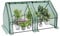WOLTU Invernadero Terraza con Ventanas de Cortina Enrollable, de PE 140 g/m², con Estructura Metálica, 180x90x90 cm, Verde