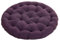 Große Bodenkissen,Rund Leinen Futon-Kissen Japanischer Stil Getuftet Boden-Kissen Meditations-Kissen für das Sitzen auf dem Boden Fenster-Kissen für Yoga Sofa Balkon (Dunkelviolett,75x75x10cm)