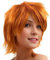Luxiremi Cosplay Anime Perücke Kurzhaar Mandarinen Orange für Herren Damen Halloween Kostüm und Karneval Perücken