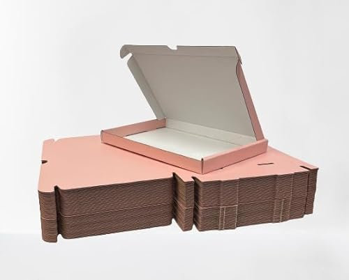 iDEALS UK PACKAGING LTD PINK C5 A5 size box large letter cardboard shipping mailing postal PIP. Internal size: 23cm x 16cm x 2cm (25)