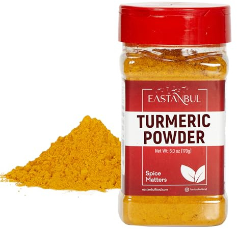 Eastanbul Turmeric Powder, 170g | Indian Tumeric Ground, Turmeric Powder for Cooking, Sauces, Dressings, Haldi, Top-Notch Culinary, Natural, Vegan
