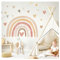 Little Deco Boho Regenbogen Wandsticker Kinderzimmer Aquarell Wandtattoo Herzen Babyzimmer Wandaufkleber Schlafzimmer Groß Wanddeko DL5008-02