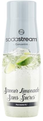 SodaStream Concentré Limonade Sans Sucres pour Machine à Eau Pétillante et Soda | Préparez jusqu'à 9 Litres de Limonade en Quelques Secondes, 440ml