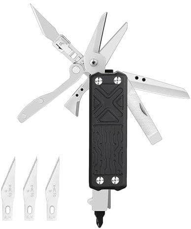 Nextool E1 Pocket Multi-Tool, Mini Multi Tool 10 in 1 Camping Accessories/Hiking Accessories EDC Multitool with Scissors, File, Bottle Opener, Dual Purpose Screwdriver, Multitools Gifts for Men