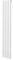 Radiador De Columna Ovalada 1600mm x 240mm Vertical | Blanco | Acero | Montado en pared | Kit de fijación y soportes + Cepillo de limpieza GRATIS | Calefacción estufa calefactor