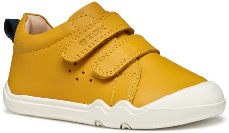 Geox Baby B STEPPIEUP BOY A Sneaker, Ochreyellow/Navy, 6 UK Child