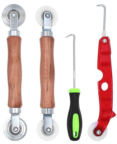 Piuluvor® 4 Pezzi Rullo Zanzariera Ricambio, Rete per Zanzariere a Rullo Zanzariera Finestra Ricambio Strumento Attrezzi Di Schermo Rotolamento Rullo per Ricambio Zanzariere Finestra