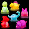 Badewannenspielzeug Kinder, ZWOOS 6 Pieces Badespielzeug Dinosaurier LED Licht Badespielzeug Set für Kleinkind Jungen Mädchen, Wasserspielzeug Kinder mit Early Learning Spielzeug Badewanne