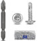 SUPAWAY Set di 300 M4,8 x 19 mm Viti metalliche Acciaio inox 410 viti autofilettanti a croce svasata Viti autofilettanti rapide con 1 punte per trapano per metallo per lamiera, montanti di cartongesso
