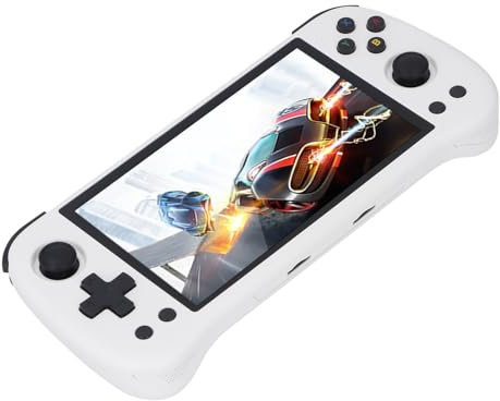 X55 Handheld Game Console,5.5inch IPS Retro Handheld Game Console,Portable Gaming Player Open Source Game Console for Home Travel (16G and 256G)