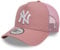 New Era A-Frame Trucker Cap - New York Yankees dunkelrosa
