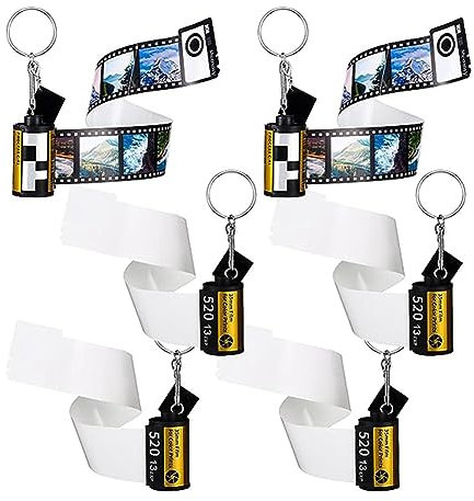 Pavewood 6 Stück Kamera-Filmrollen-Schlüsselanhänger mit Fotoalbum, Bild, Frauen-Erinnerung, Geburtstagsrolle, Geschenk