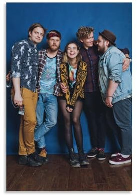 NFChang Musikposter mit Aufschrift Of Monsters And Men, Albumcover, Poster, dekoratives Gemälde, Leinwand, Wandgemälde, Wohnzimmer, Schlafzimmer, Wandkunst, moderner Bilddruck, Heimdekoration, 40 x