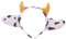KONTONTY Stirnband Mit Milchkuh-ohren Und Hörnern Im Cartoon-stil Tier-kopfbedeckung Für Jungen Und Mädchen Ideal Für Geburtstage Halloween Weihnachten