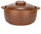 Pentola in terracotta con coperchio, grande capacità 2,5 l, casseruola in terracotta per caminetto, manico isolato, casseruola in argilla vecchio stile
