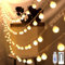 Bigzom 100LEDs Globe Lichterkette, Innen Deko Glühbirne 11Meter, Led Lichterkette Warmweiß, 8 Modi und Timer Funktion, Usb-Stromversorgung, Lichterkette Außen für Balkon,Partyzelt,Weihnachten Deko