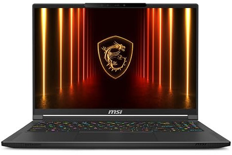 MSI Stealth A16 AI+ A3XWJG-021XES, Portátil Gaming 16 (AMD Ryzen AI 9 HX 370, 64GB RAM, 1TB SSD, RTX 5090-24GB, Sin Sistema operativo) Teclado QWERTY Español