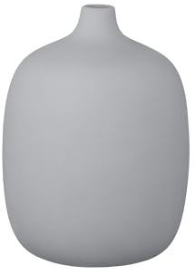 blomus Vase -CEOLA- | Blumenvase aus Keramik | 14Ø x 19H cm | Farbe Tradewinds | Dekovasen & Wohnaccessoire