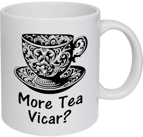 Azeeda 11oz (320ml) 'More Tea Vicar' Ceramic Mug/Cup (MG00086912)