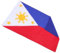 KITANDOVE Philippinische Flagge Gartenbanner Polyester Nationalflagge Außenbereich Hofdekoration Flagge Für Dekoration