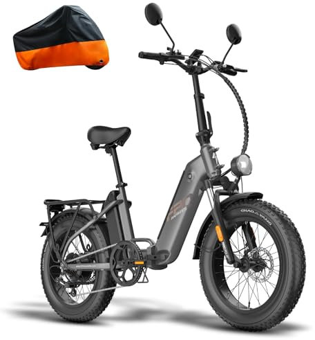 Fafrees Straßenzulassung FF20 Polar Damen E Bike Herren 45km/h mit 48V 13,4Ah*2 Akkus [ Offiziell ] E-Bike Klapprad 20 Zoll, Elektro Mountainbike Ebike 500W 150kg, Elektrofahrrad Fatbike Erwachsene