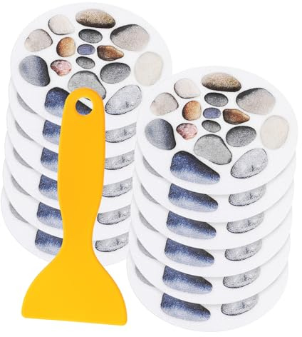 CAXUSD 12 Blatt rutschfeste Badewannen Aufkleber Antirutsch Sticker für Dusche Badezimmer Starke Haftung Einfache Montage Dekorativ und Sicher für Badewanne und Duschwanne