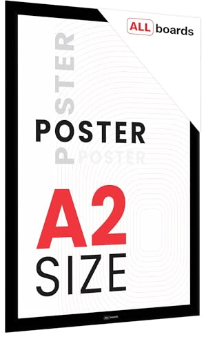 ALLboards Plakatrahmen, Klapprahmen A2-Format, Schwarz