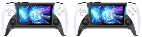 HWIREUIGT 2X Console per Videogiochi Tascabile Portatile 8G 2000+Giochi Project X Schermo IPS da 4,3 Pollici Supporto PS1 Gaming Doppio Altoparlante Stereo
