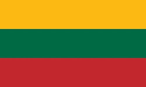 Qualitäts Fahne Flagge Litauen 90 x 150 cm mit verstärktem Hissband
