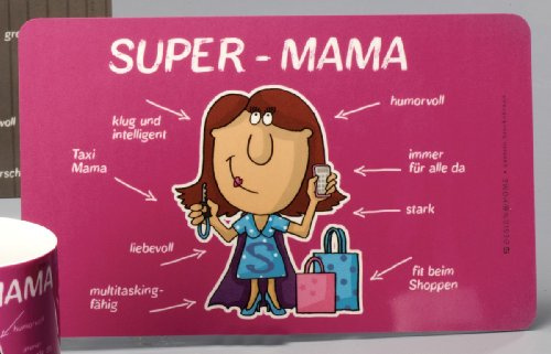 Frühstücksbrettchen 'Super-Mama'