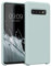 kwmobile Hülle kompatibel mit Samsung Galaxy S10 Hülle - Silikon Handy Case - Handyhülle weiche Oberfläche - kabelloses Laden - Cool Mint