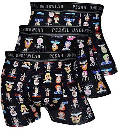 PESAIL Herren Boxershorts, Friends im 3er Pack