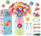 Afufu Bastelset Kinder ab 4 5 6 7 8 9+ Jahre, Basteln Mädchen Blumen, DIY Kreative Spielzeug Spiele mit Knopfstrauß und Stoffblume Handgefertigte Flowers Craft Geschenke für Jungen