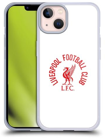 Head Case Designs Officially Licensed Liverpool Football Club Red LFC On White Liver Bird Soft Gel Case Compatible With Apple iPhone 13