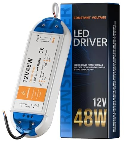 Constant Voltage DC12V LED Transformer Power Supply Adaptor Driver for LED Lights and Strips MR 16 CCTV A++ (48W)