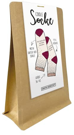 Grafik-Werkstatt Bekleidung, Schuhe, Schmuck Und Accessoires Freizeitsocken Damen | Bunte Socken mit Spruch | Putzen | weiß Gr. 36-42, Regular (2er Pack)